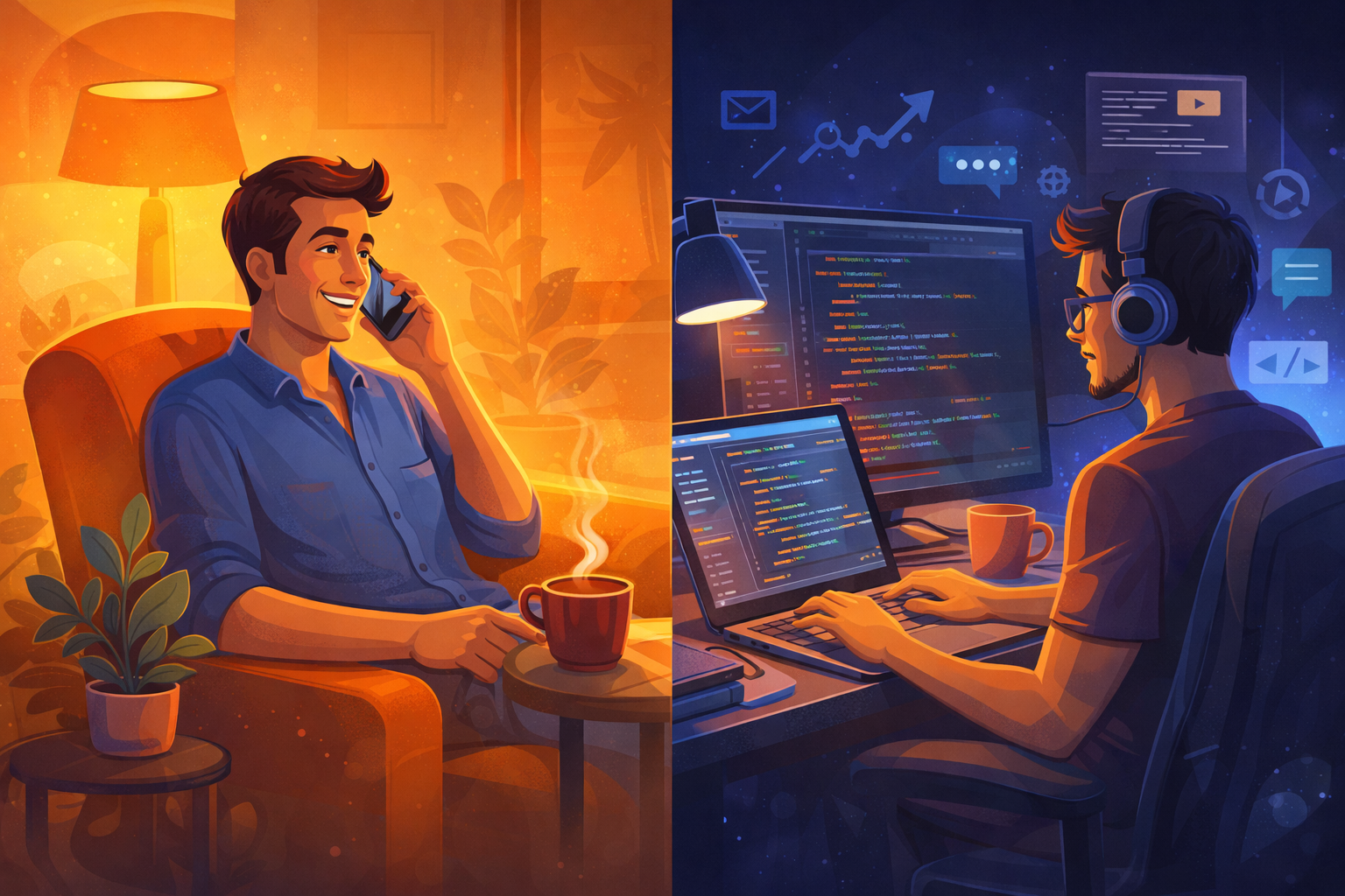 Illustration : accompagnement et évolution du site