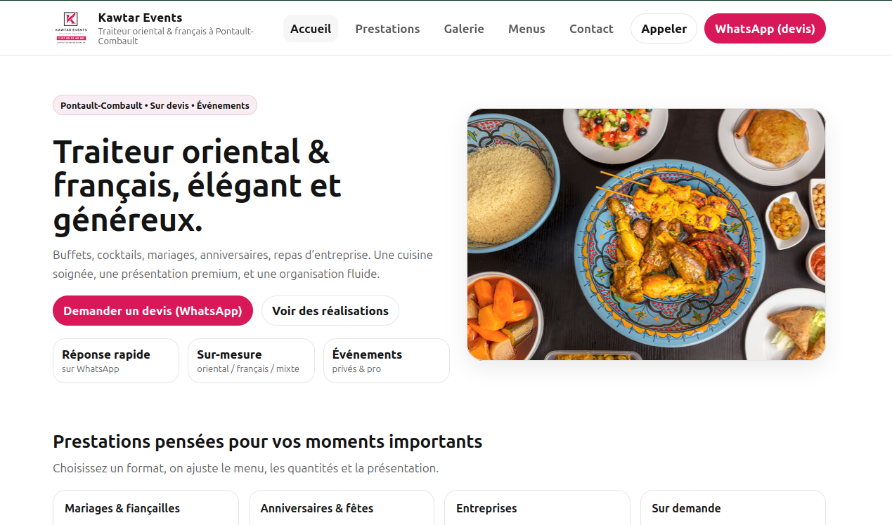 Illustration : création de site vitrine